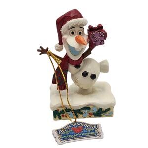 Disney Traditions Jim Shore Olaf Personality Pose Festive Frost 6016888 NEW